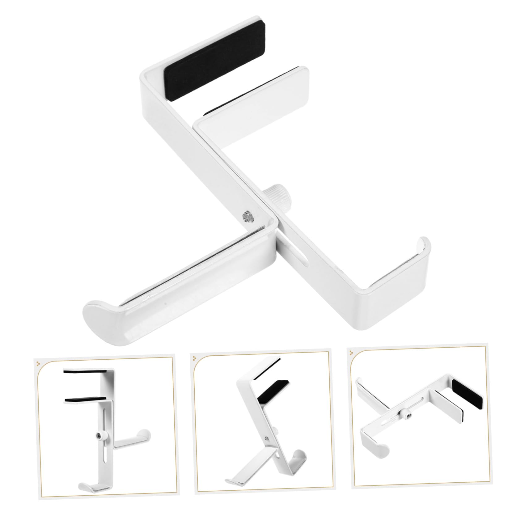 jojofuny 3pièces Support De Casque Ajustable Pour Bureau De Fixation Sans Perçage Pour Écouteurs Support De Pratique Et Encombrant