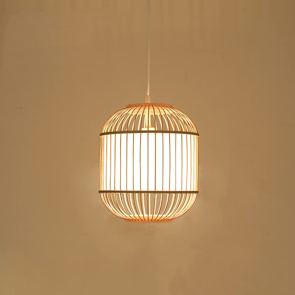 Lampy wiszące Wyspa kuchenna, bambusowe lampy wiszące do kuchni, owalne ręcznie tkane rattanowe żyrandole wiejskie Sufitowa lampa wisząca do jadalni, wystrój salonu Present