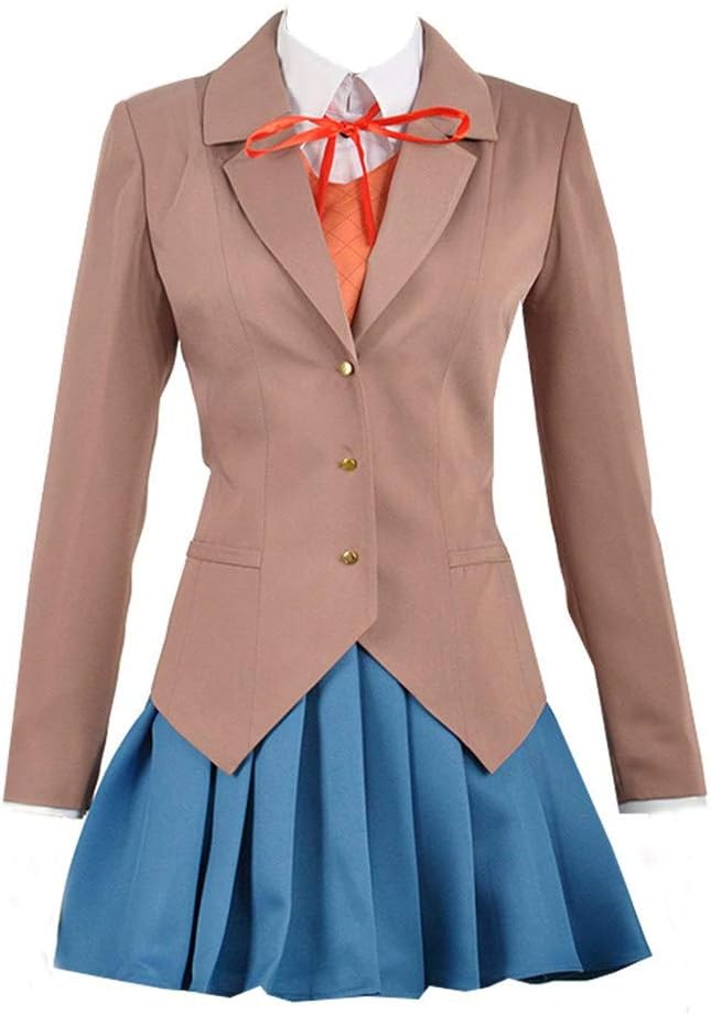 ExpekeWomen Sayori Yuri Natsuki Monika Uniform Cosplay Costume (Women XL, Style 1)