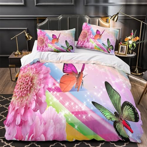 Parure de lit avec fermeture à glissière motif 3D animaux sauvages pour lit double 200x200 - 4