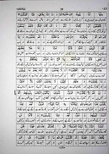 Image of Al Quran Al Kareem Lafz ba Lafz Urdu Tarjuma : Arabic & Urdu / القرآن الکَریم لفظ به لفظ رَواں اُردو ترجمه