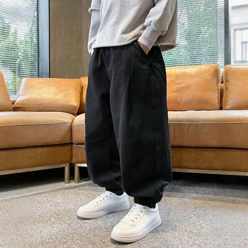 Boy Cargo Joggers Baggy Quick Dry Hiking Outdoor Athletic Lightweight Harem Pant Casual Loose Elastic Waist Sweatpant3