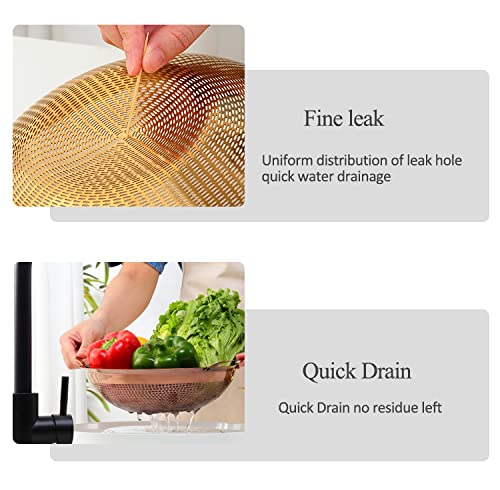 Qobimoon QBS-A297-G Stainless Steel Colander thumb #6