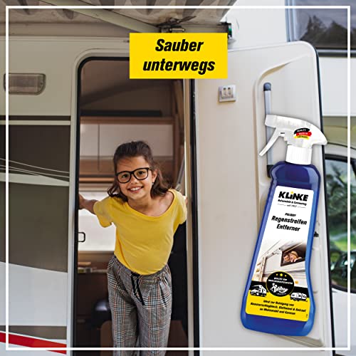 Poliboy Klinke Regenstreifen Entferner für Wohnmobile & Caravan - entfernt Regenstreifen, Öl, Fett, Teer, Straßen-& Umweltschmutz - 500ml - Made in Germany