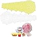 OUOQI Couvercles en Silicone,Couvercle en Silicone Alimentaire,12Pcs Couvercle Silicone,Film Extensible Réutilisable, pour Réfrigérateur/Micro-Ondes/Four/Lave-Vaisselle