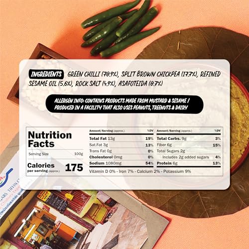 Image of CHUTNEFY|Green Chilli (Mirchi /Pacha Milagai) Chutney|Curated by MasterChef India's Rakesh Raghunathan|100% Natural Ingredients|Pack of 2*75gms (Dry)|Add Water to Make 225ml|4-5 Servings Per Pack