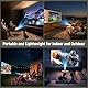 Doingdo Mini Projektor 4K Mini Beamer WiFi 6 und Bluetooth 5.4, Tragbarer Video Projektor, 130 Zoll Home Cinema Smart Projektor Kompatibel mit HDMI/TV Stick/USB / PS5 (L)