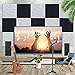 DEKIRU 12 Pack Acoustic Foam Panels, 12 X 12 X 0.4 Inches Soundproofing Insulation Absorption Panel High Density Beveled Edge Sound Panels (Normal version, Grey)