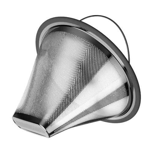 Filtro de café eficiente de malla no oxidante compatible con KBGV KBT para una óptima resistencia de extracción y retención de aceite natural HEXNUB Filtro de café adecuado
