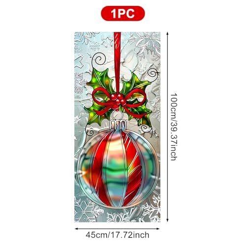 Vinilo decorativo para ventana estilo vidriera 17.7 x 39.3 pulg miniatura 3
