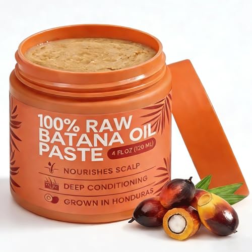 Pasta de aceite de Batana Raw, 120 g de aceite de Batana natural para el cabello, promueve la densidad del cabello brillo en hombres y mujeres, aceite de batana nutre las raíces del cabello, más