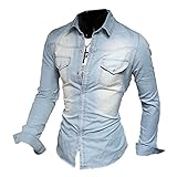 Herren jeans hemd pullover verfügbar in 7 Größe, überprüfen Sie bitte die Größentabelle links vor dem Kauf, wenn Sie Fragen zu hemden männer haben, kontaktieren Sie uns bitte jederzeit