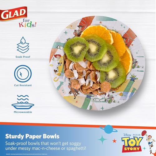Glad for Kids Disney Pixar Toy Story Disposable Bowls, 12 Oz, 40 Ct, 8-Pk - image 2
