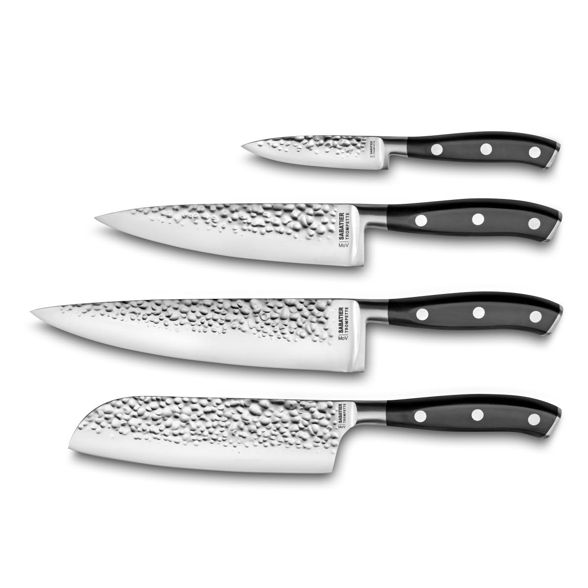 SABATIER TROMPETTE Carbon - Set 4 couteaux de cuisine