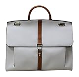Simply Noelle Cobblestone Briefcase, Pearl