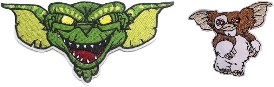 Gizmo and Gremlins Stripe Embroidered Set of 2 Patches