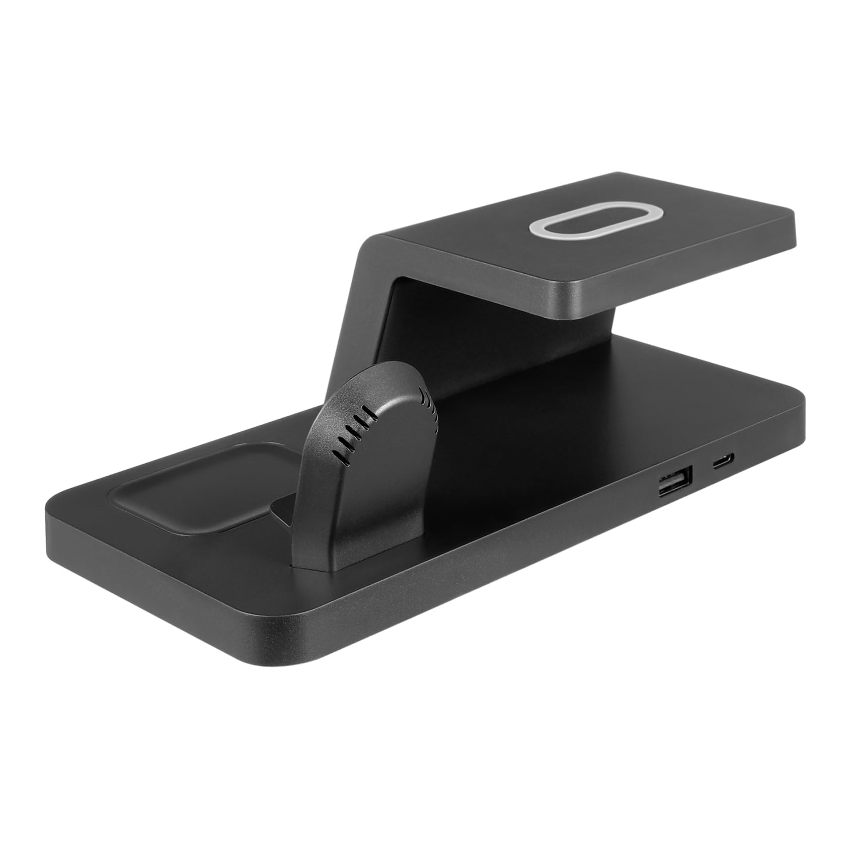 SHINEOFI Station De Charge sans Fil Support Horloge Chargeur Rapide Compatible Téléphone Écouteurs Montre Connectée