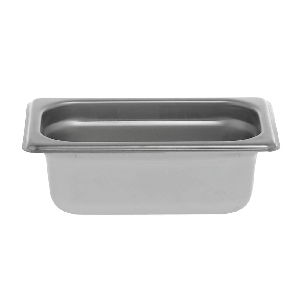HUBERT Steam Table Pan Hotel Pan 1/9 Size Stainless Steel - 2 1/2"D