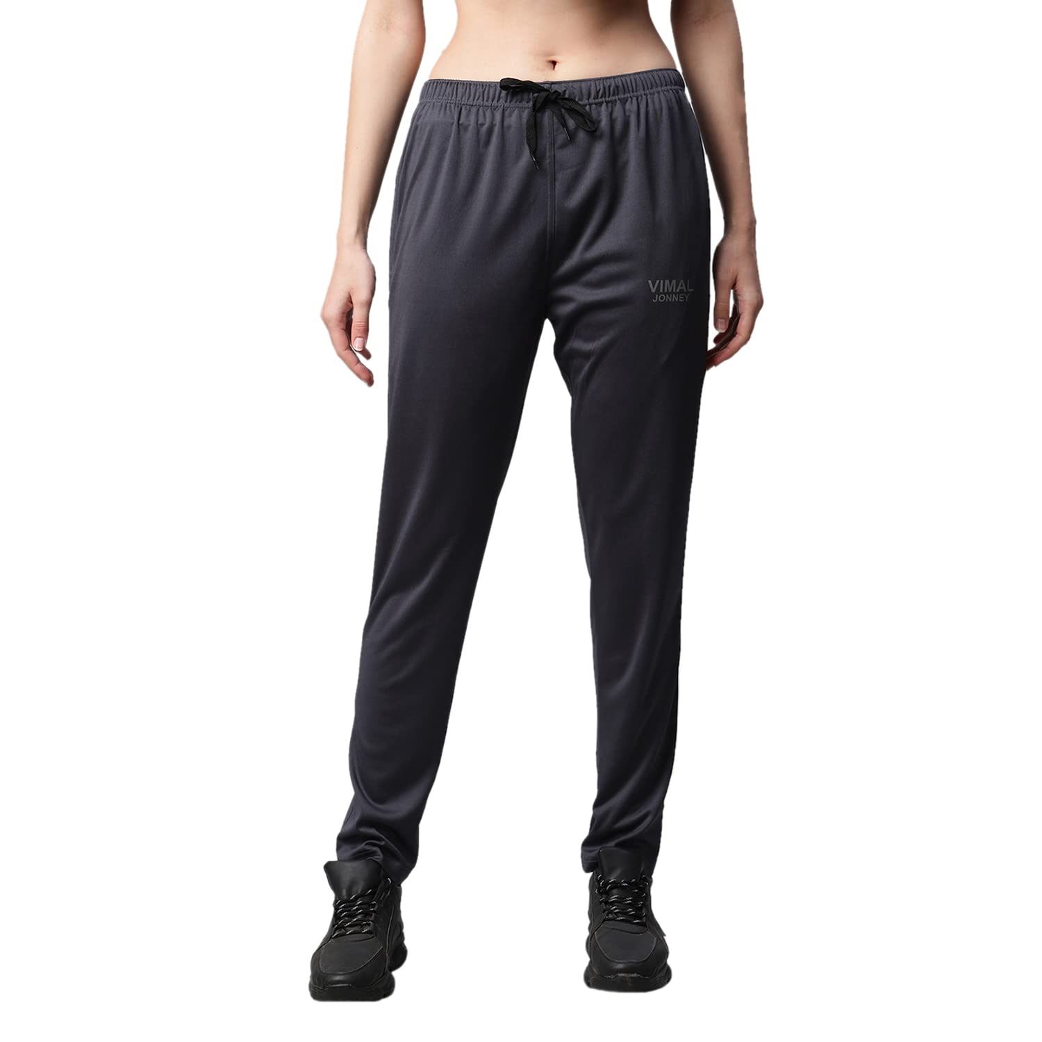 Mack JONNEY Dryfit Lycra Solid Multicolor Trackpants for Women (Pack of 2)-Dryfit_D10_BLK_Gry_002-L 2