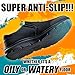 Non Slip Work Shoes for Men&Women, Oil&Waterproof&Slip Resistant Food Service Shoes,All Black Slip on Kitchen Chef Shoes Zapatos De Cocina para Mujer Y Hombre