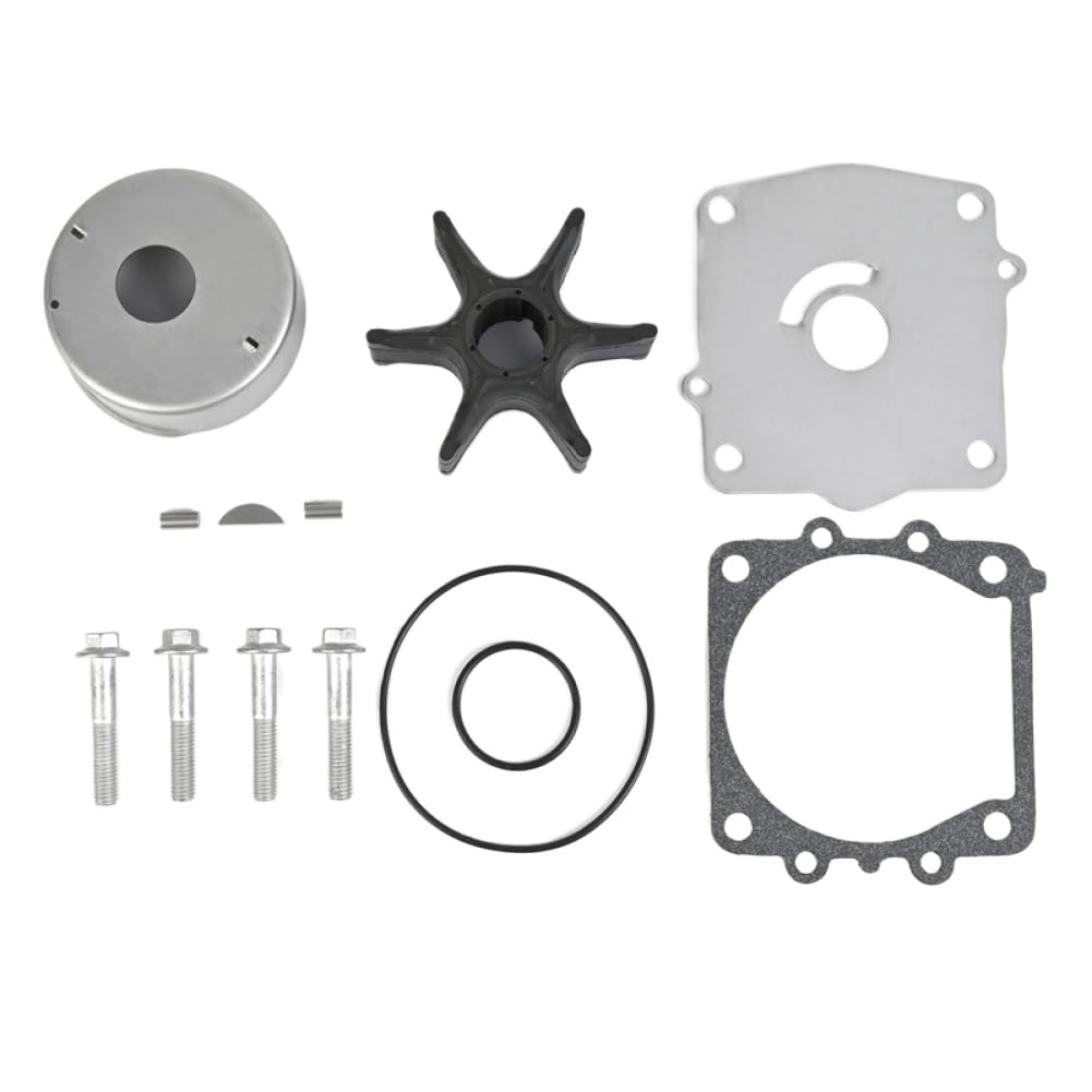 Kit de reparación de bomba de agua de caucho con impulsor 6E5-W0078-01 6E5-W0078-A2 compatible con motor fueraborda 115 CV 130 CV