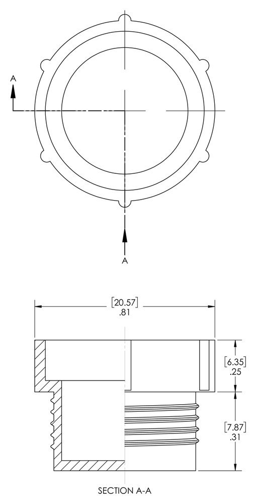 Caplugs PDI-66 PDI Series – Plastic Threaded Plug for Inverted Flared Fittings, 200 Pack, Red LD-PE, Thread Size 5/8-18", Hole Protection, Dust and Dirt Seals, Leak Prevention, Masking (99394698)