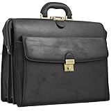 Poids (en kg) : 2.4 Katana - Cartable américain en cuir - noir - 44 x 32 x 18 cm - Noir