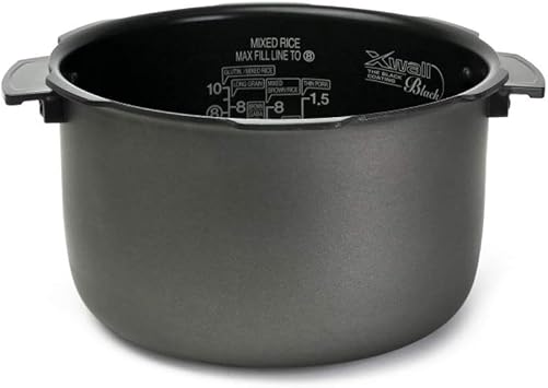 CUCKOO High Pressure Rice Cooker 10-Cup Uncooked / 20-Cup Cooked with Nonstick Inner Pot, Large Rice Maker with 13 Menu Options and Steam Plate, Fuzzy Logic Tech, Auto Clean, Black (CRP-PK1001S)