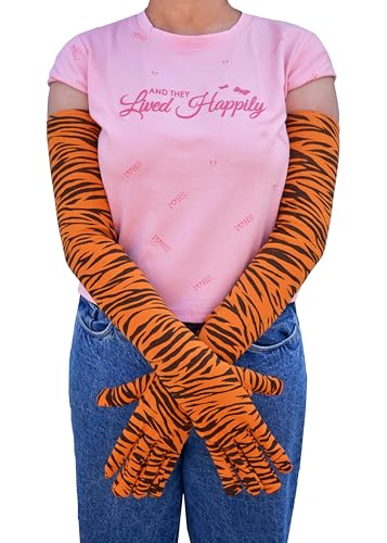 Image of Women's Driving Gloves, Printed Cotton Full Hand Summer Gloves for Protection from Sun Burn /Heat /Pollution (Pack of 1 Pair)