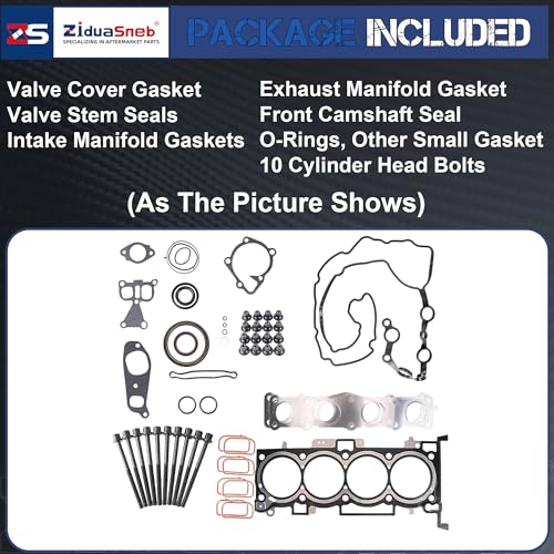 Image of 2.4 HS54741B ES72465-1 2.4 Head Gasket Set Kit with Bolts Fit for Hyundai Sonata Santa Fe Tucson Kia Optima Rondo Sorento Sportage L4 2.4L 2359CC L4 DOHC 2011 2012 2013 2014 2015