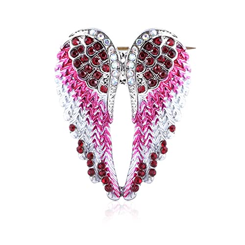 Bijoux broches exquises de corsage WXKAGF aux nuances d'ailes d'ange azurées
