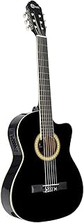 VIOLÃO CUTAWAY NYLON ELÉTRICO KS 39' PRETO - QUATI  