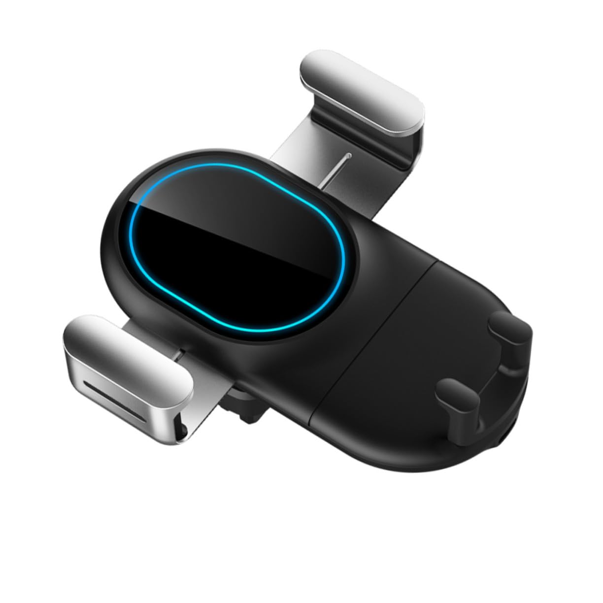 Supporto Auto per Cellulare con Ricarica Wireless e USB Porta Cellulare da Auto per Bocchetta d Aria Montaggio Nero Elegante Esperienza Guida Confortevole