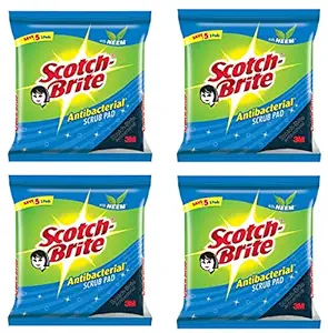 Scotch-Brite Scrub Pad Anti Bacterial -3N- Pack of 4