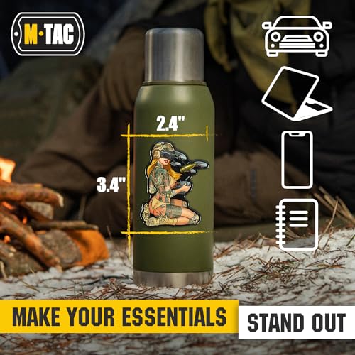 Image of M-Tac Morale Sticker Tactical Girl - 3D Tactical Military Sticker for Laptop, Tablet, Phone, Notebook, Car Bumper, Hard Hat (#6 Japan)