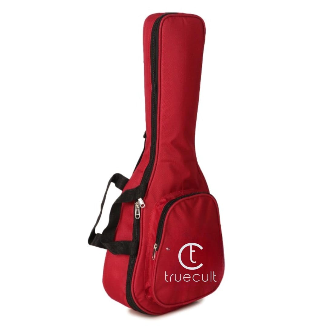 True Cult Ukulele Bag Cover for Concert/Tenor/Soprano Ukulele Padded Quality (Red)-image-43
