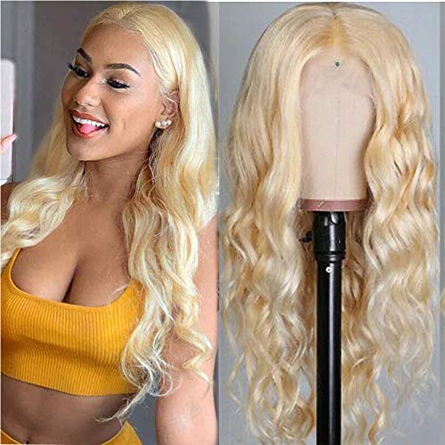 613 blonde color Transparent 13x6 Deep Part Lace Front Human Hair Wigs Pre Plucked With Baby Hair Brazilian body wave Lace Front Wigs Human Hair For Women …