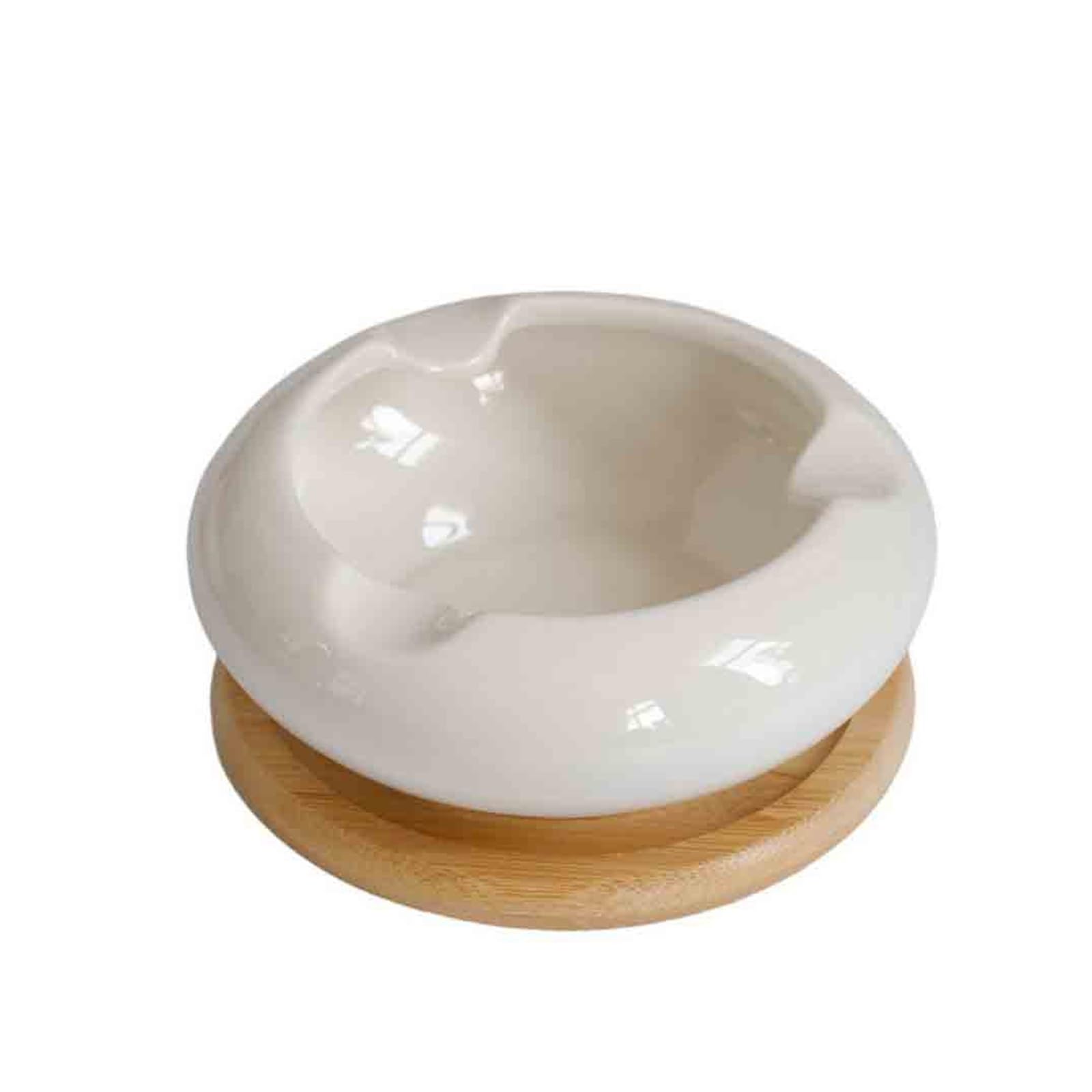 Zhaoj24-05 Cigar Ashtrays Ceramic Ashtray For Home Use Living Room Hotel Office Available In Black And White(White)