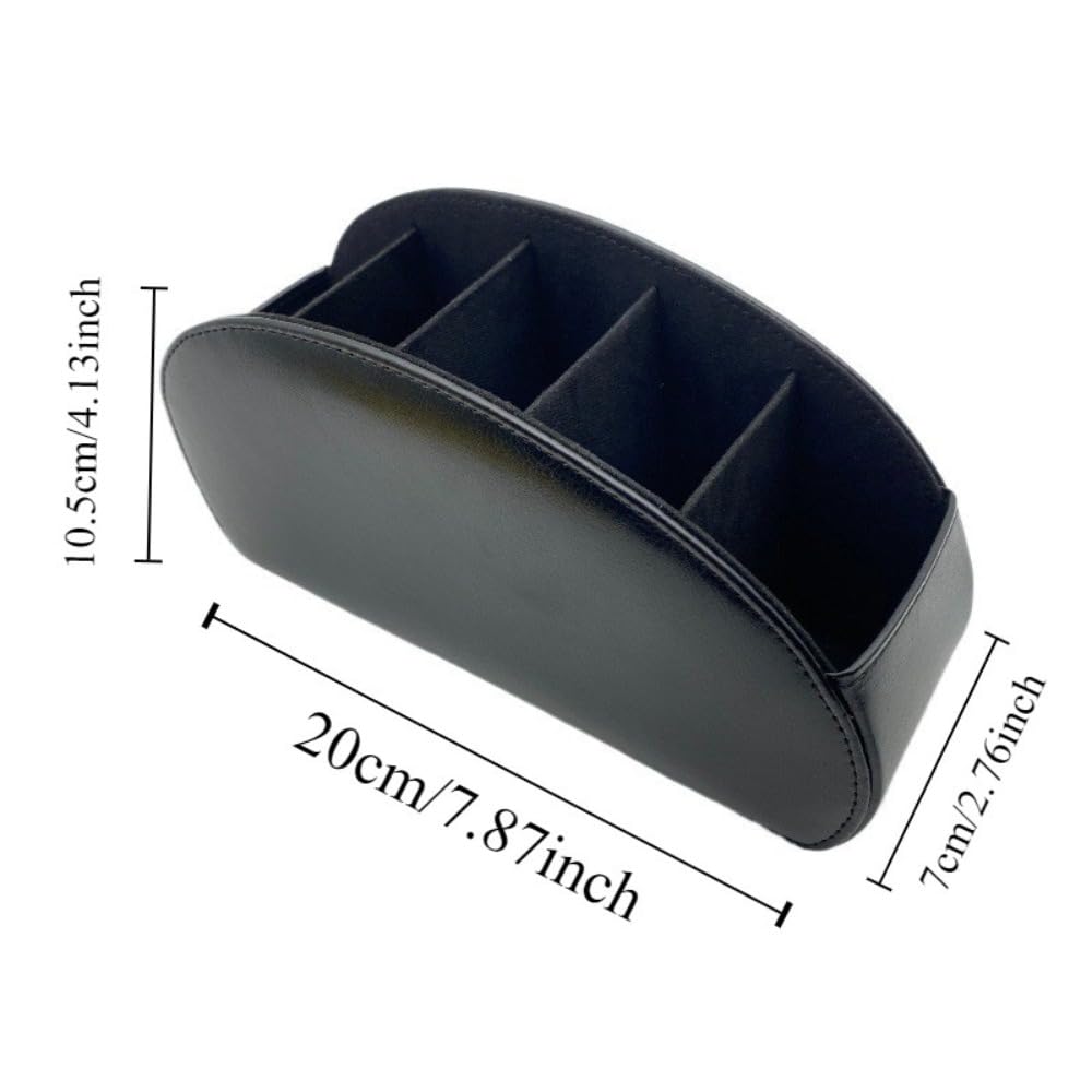 WUZIA 5 Grid PU Organizer for Remote Control Phone and TV Holder Desk Storage Box (2010.57cm) - Image 2