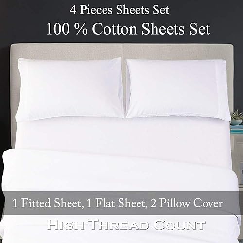 Miniatura 2 de Juego de sábanas de tamaño queen, juego de 4 piezas, sábanas de lujo para hotel, extrasuaves, bolsillos profundos de 10 pulgadas, fácil ajuste,