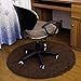 ZYFXZ Protecteurs de Sol Rond pour chaises - Chenille Coussin de Chaise en Peluche Molle Molle - Protecteur du Sol Dur et Protecteur de Tapis à pieux, Tapis de Bureau pour Ordinateur de Bureau et à l
