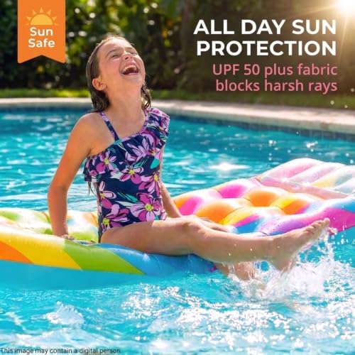 Image of Kanu Surf Girls Morgan Floral Ruffle 1-Shoulder 1-piece Swimsuit