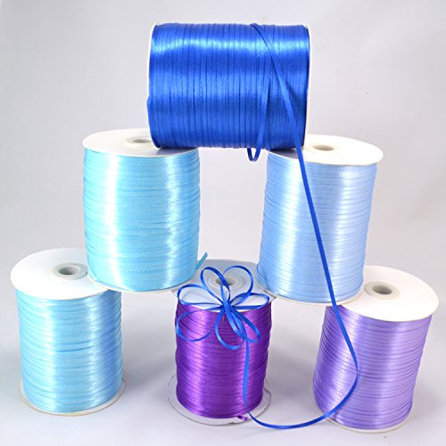 1/8-Inch Satin Ribbon By 870 Yard Giant Spool | Double Face Woven Polyester Ribbon Hanging Tag&Card For Art Projects | No Fading Scrapbook Fabric Ribbon (1/8-Inch X 870 Yard X 1 Spool, Black) #TOP3