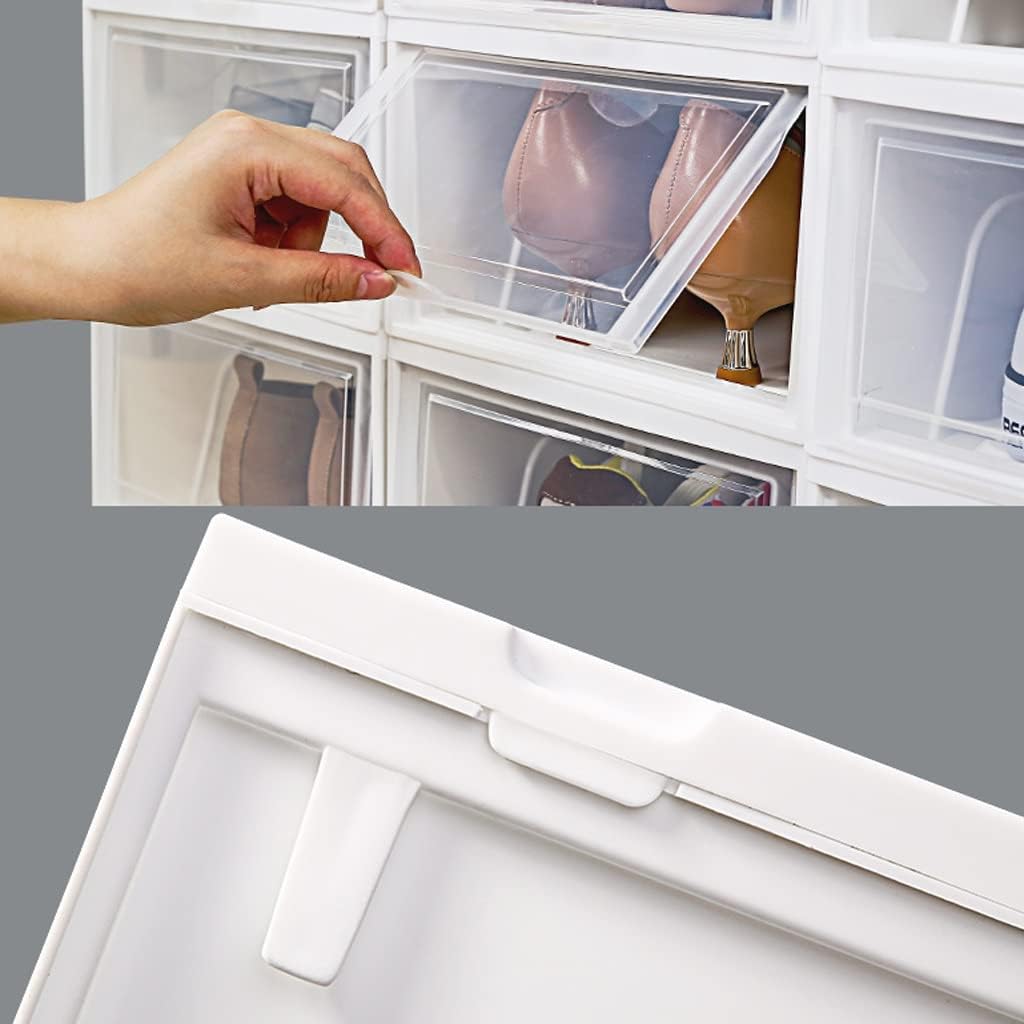 8パック広げ靴収納ボックス透明な靴ボックスダストプルーフプラスチック引き出し靴キャビネット寮の節約プルアウト むくみ靴★新作・2026年★人気★