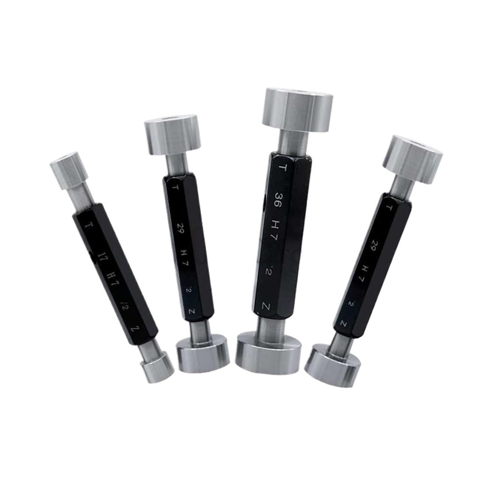 Gewindelehrdorn 26-59 mm H7-Glanzlehrdorn GO/NO GO Gage Metrisches Messgerät Präzisionsinternes glattes, feines Pitch-Gap-Testwerkzeug(27 H7)