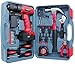 Price comparison product image Hi-Spec 26 Piece 9.6V Drill Driver & Home Tool Kit Set. Complete DIY Repair with Electric Power Screwdriver & Drill for The Household, Office & Workshop. All in a Storage Case