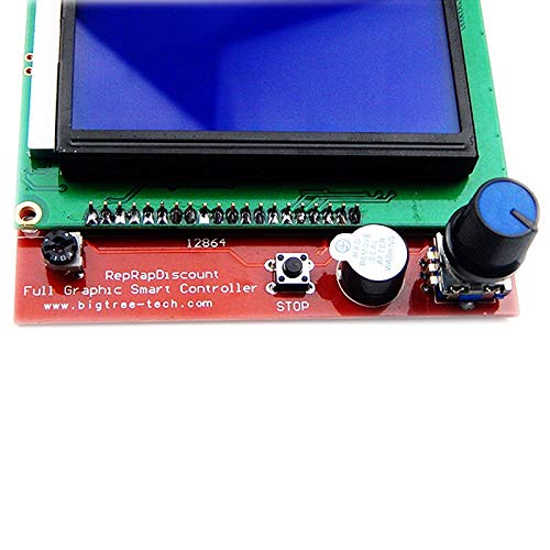Lysee 3D Printer Parts & Accessories - LCD 12864 Smart Display Controller Adapter for 3D RAMPS 1.4 Prusa Mendel UY8 - (Color: Green)
