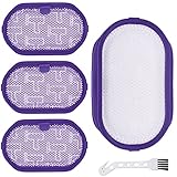QAQGEAR Staubsaugerfilter für Dyson DC35, DC34, DC31, DC30, DC44, DC45, DC56, DC43H Staubsauger Zubehör, Waschbarer Vor- Motorfilter, Ersetzt Teilenummer 917066-02 (4 Stück)