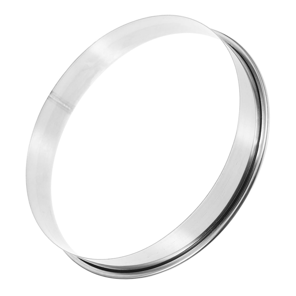 BCOATH Stainless Steel Pizza Tart Ring Round Pizza Molds for Easy Dough and Topping Application Durable Baking Tool for Home Kitchen Use