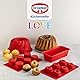 Dr. Oetker 1265 Kastenform 25 cm Flexxibel, Königskuchenform aus Silikon, Brotbackform für eindrucksvolle Kreationen, hochwertige Silikon-Kuchenform, Menge: 1 Stück, Rot